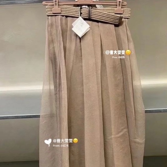 Brunello Cucinelli Belted Crispy Silk Skirt - Picture 5 of 6